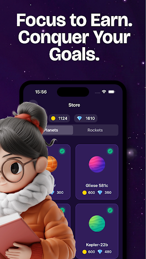 GalaxyFocus: Gamified Timer Screenshot 2