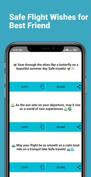 SafeFlightWishesforBestFriend Screenshot 3