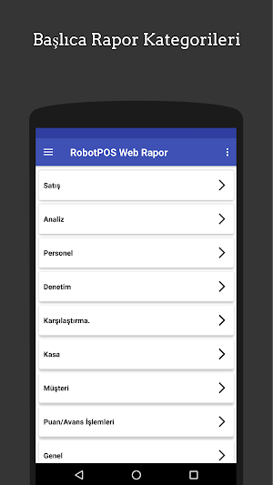 RobotPOS Web Rapor Screenshot 2
