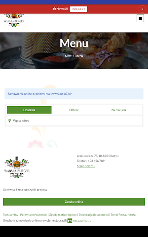 Warmia Burger Screenshot 2