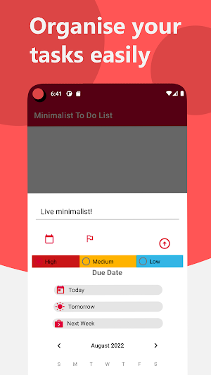 Minimalist To Do List Screenshot 0