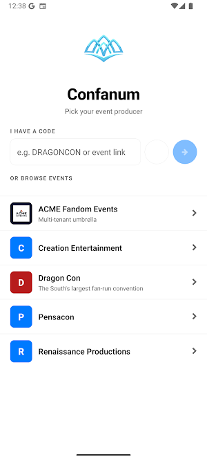 Confanum Events Screenshot 0