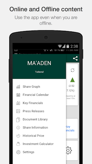 MA'ADEN Investor Relations Screenshot 1