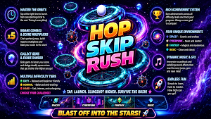 Hop Skip Rush Tap to Jump Screenshot 0