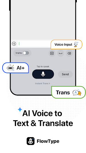 FlowType: AI Voice to Text Screenshot 0