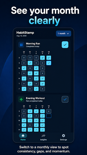 HabitStamp: Habit Tracker Screenshot 1