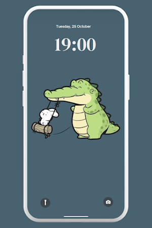 Kawaii Crocodile Wallpaper 4K Screenshot 2