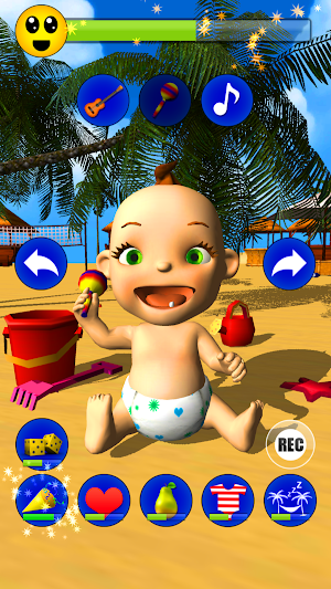 Baby Babsy At The Beach Gold Screenshot 0