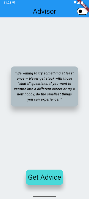 Advisor Screenshot 1