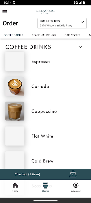 Bella Goose Coffee Screenshot 2