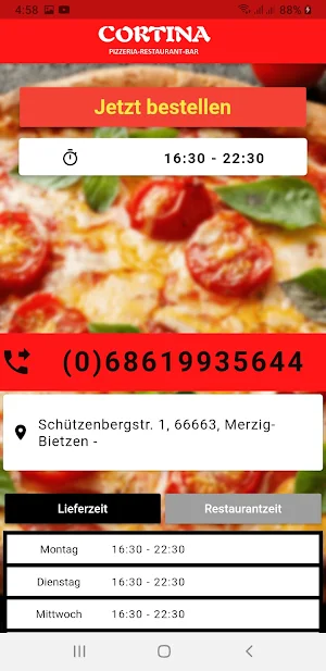 Pizzeria Cortina Screenshot 1