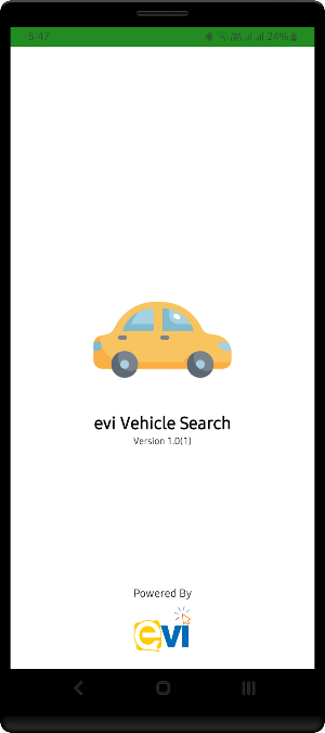 EVI Vechicle Search Screenshot 0