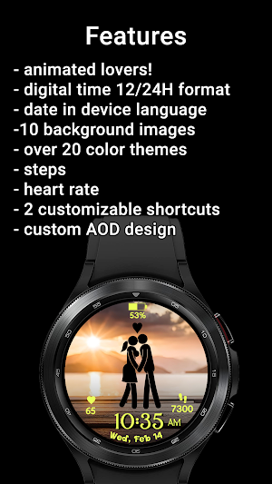 Lovers Watchface Screenshot 1