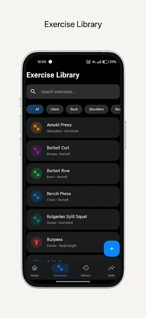 FitLog: Workout Tracker & Gym Screenshot 3