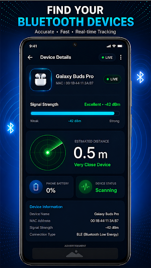 Bluetooth Device Finder, Find Screenshot 2