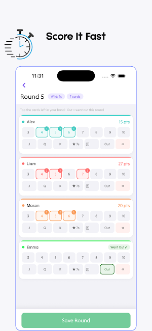 Five Crowns Scorer Screenshot 2