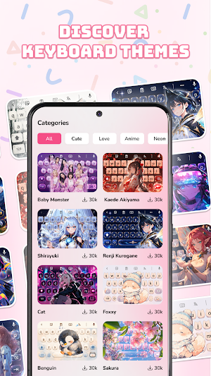 Themes Keyboard: Emoji & Fonts Screenshot 0