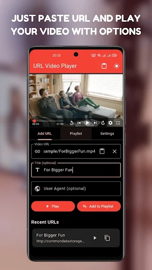 URL Player Ultimate Screenshot 1