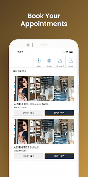 Aesthetics Hair & Beauty Screenshot 2