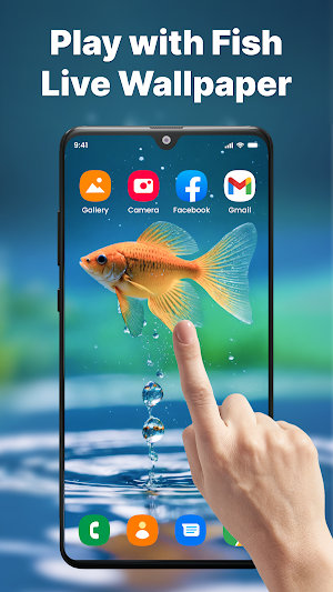 Fish Aquarium 3D Wallpaper Screenshot 1