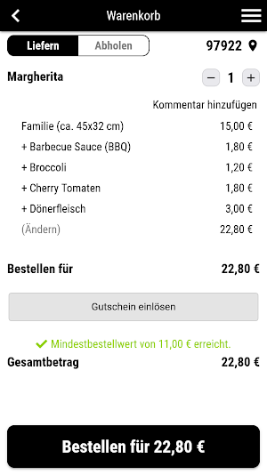 Gerlachsheimer Pizzaservice Screenshot 1