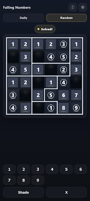 Falling Numbers - Logic Puzzle Screenshot 1