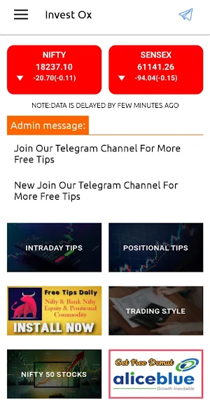 Invest OX - Daily Stock Tips Screenshot 0
