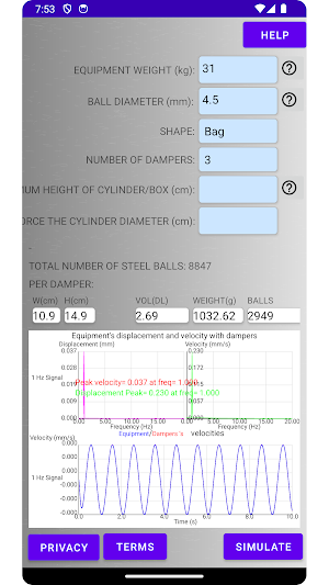 Hi-Fi Damper Calculator Screenshot 0