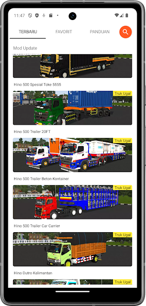 Mod Bussid Truk Balap Screenshot 1