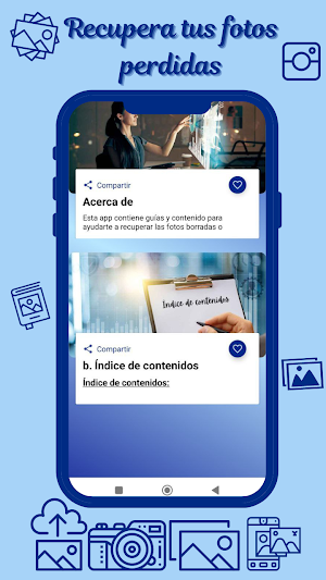 Recuperar fotos borradas guía Screenshot 0