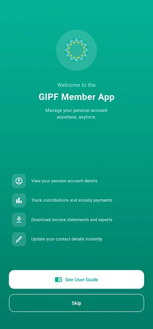 GIPF Member Portal Screenshot 1