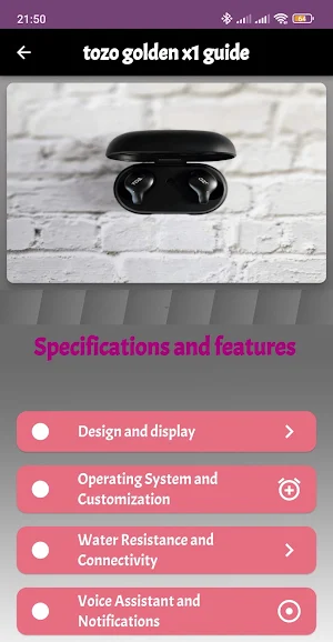 tozo golden x1 guide Screenshot 2