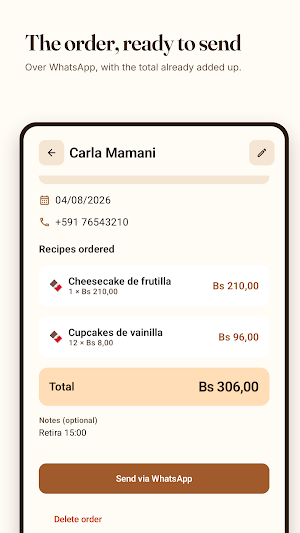 Recetable: recipe costing Screenshot 1