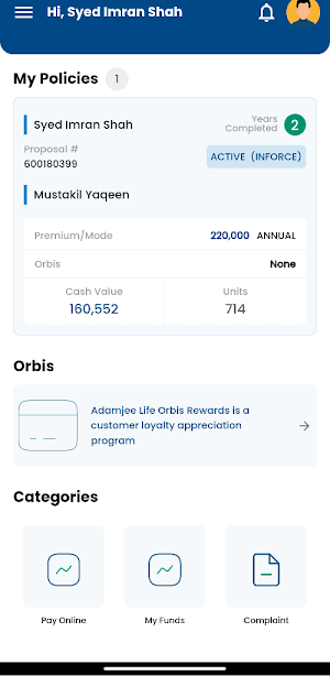AdamjeeLife Customer Care Screenshot 0