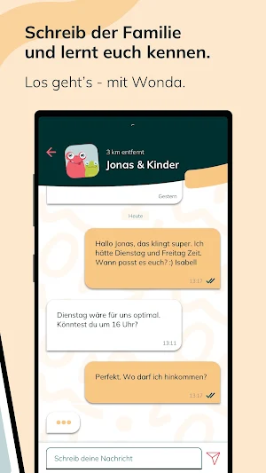 Wonda – Babysitterjob finden Screenshot 1