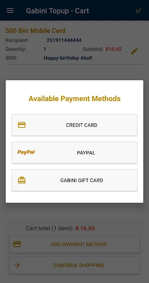 Gabini TopUp Screenshot 3
