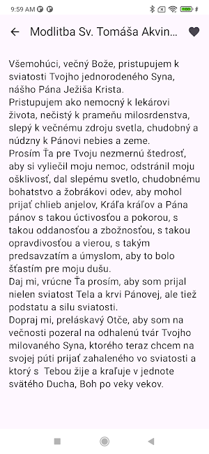 Modlitebník Screenshot 2