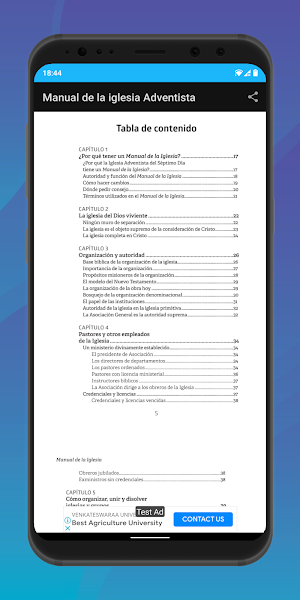 Manual de iglesia Adventista Screenshot 1
