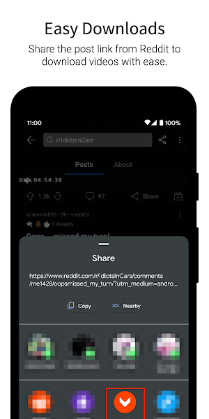 Viddit - Video Downloader for Reddit (With Audio) Screenshot 1