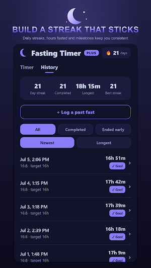 Fasting Timer: Intermittent Screenshot 2