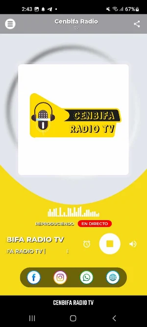Cenbifa Radio TV Screenshot 0