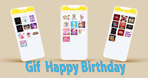 GIF Happy Birthday Stickers Screenshot 2