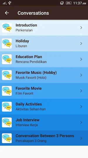Belajar Bahasa Inggris Cepat + Suara Screenshot 2