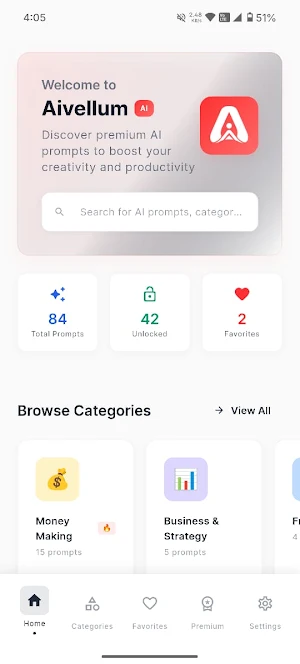 Aivellum - AI Prompts Vault Screenshot 1