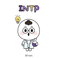 카카오톡 테마 - Mbti 인팁 얼굴 말풍선_화이트