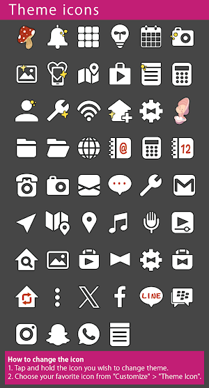 Cute Alice Theme +HOME Screenshot 3