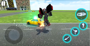Bus Robot Game, Flying Police Screenshot 2