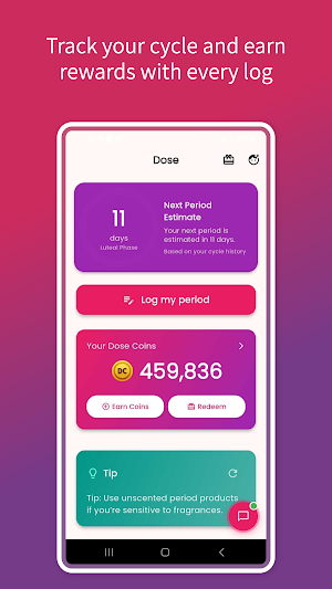 Dose: Track My Period & Earn Screenshot 0