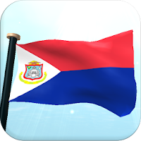 Sint Maarten Flag 3D Wallpaper