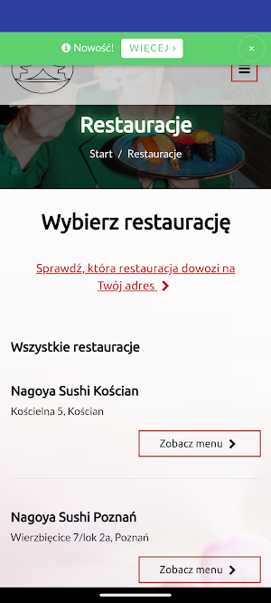 Nagoya Sushi Poznań Screenshot 0